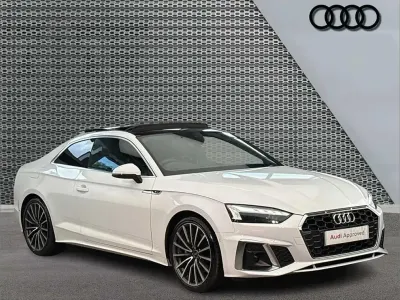 Used Audi A5 S-Line 200 HP (147 kW) 2024 White Coupe