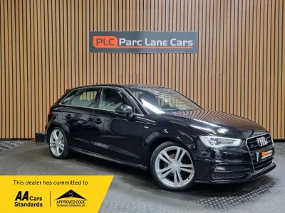 Used Audi A3 Sportback S-Line 150 HP (110 kW) 2016 Black Hatchback