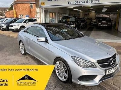 Used Mercedes E350 AMG line 2017 Iridium silver metallic Coupe