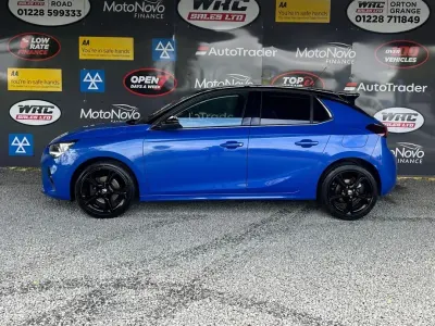 Used Vauxhall Corsa Ultimate 100 HP (73 kW) 2020 Blue Hatchback