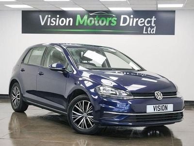 Used VW Golf VII SE 125 HP (91 kW) 2017 Blue Hatchback