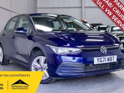 Used VW Golf VII S 110 HP (80 kW) 2021 Blue Hatchback