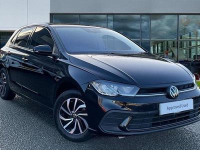 Deep black pearlescent Used 2024 VW Polo Life Hatchback | £15,467 (Fair price)