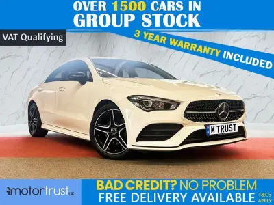 Used Mercedes CLA180 AMG line 136 HP (100 kW) 2022 White Sedan
