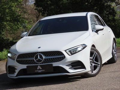 Used Mercedes A200 AMG line 163 HP (119 kW) 2020 White Hatchback