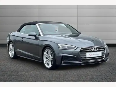 Second-hand Audi A5 Cabriolet S-Line 190 CP (139 kW) 2019 Gri Cabrio