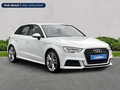 Used Audi A3 S-Line 150 HP (110 kW) 2016 White Hatchback