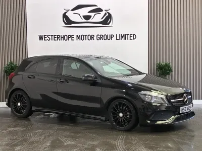 Used Mercedes A200 AMG line 2016 Black Hatchback