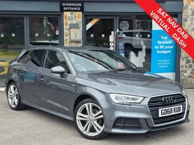 Used Audi A3 Sportback S-Line 150 HP (110 kW) 2019 Grey Hatchback