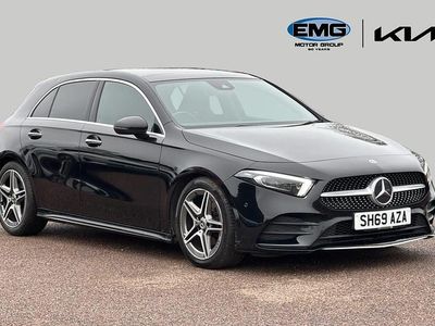 Used Mercedes A150 AMG Line Premium Plus 150 HP (110 kW) 2019 Black Hatchback