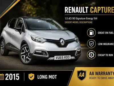 Used Renault Captur Signature 90 HP (66 kW) 2015 Silver/black SUV