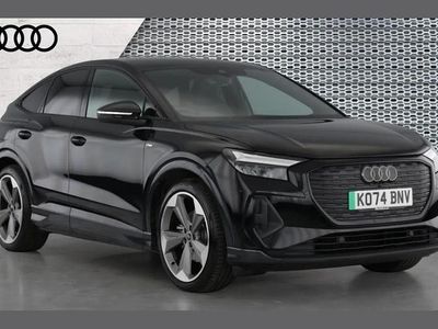 Black Used 2025 Audi Q4 Sportback e-tron Black Edition SUV | £32,990 (Expensive)