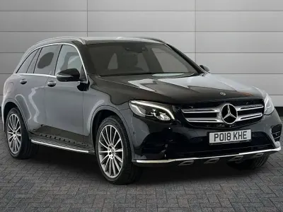 Used Mercedes GLC250 AMG Line Premium 201 HP (147 kW) 2018 Obsidian black SUV