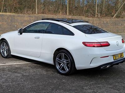 Used Mercedes E220 AMG line 2018 White Coupe