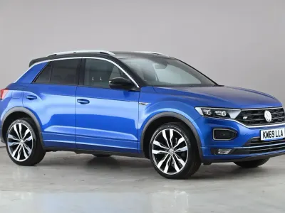 Used VW T-Roc R-line 150 HP (110 kW) 2019 Blue SUV