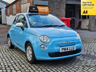 Used Fiat 500 69 HP (50 kW) 2014 Blue Hatchback
