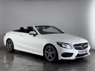 White Used 2017 Mercedes C250 AMG line Cabriolet | £17,050 (Fair price)