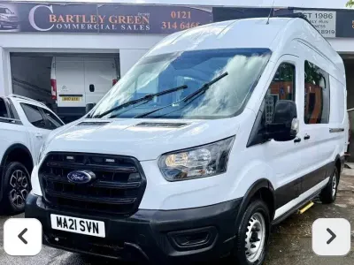 Used Ford Transit 130 HP (95 kW) 2021 White Van