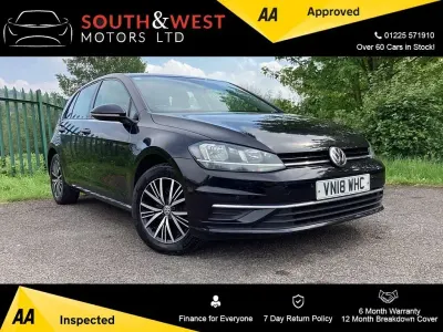 Used VW Golf VII SE 125 HP (91 kW) 2018 Black Hatchback