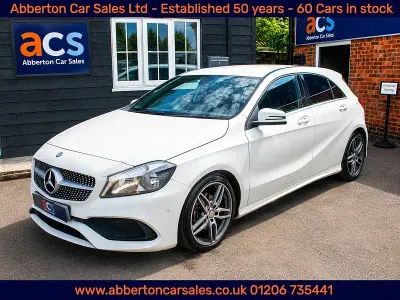 Used Mercedes A160 Executive 102 HP (75 kW) 2017 White Hatchback
