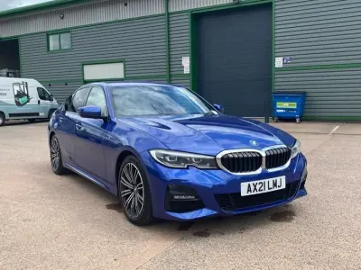 Used BMW 330 M Sport 254 HP (186 kW) 2021 Blue Sedan