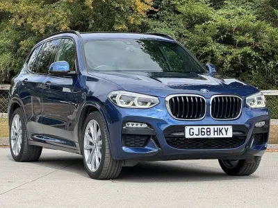 Used BMW X3 M Sport 261 HP (191 kW) 2018 Blue SUV
