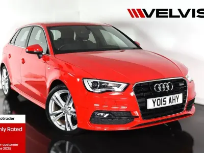 Used Audi A3 Sportback S-Line 150 HP (110 kW) 2015 Red Hatchback