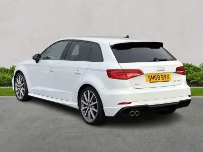 Used Audi A3 Black Edition 147 HP (108 kW) 2018 White Sedan