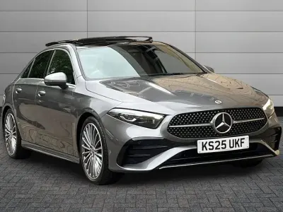 Used Mercedes A200 AMG Line Premium Plus 175 HP (128 kW) 2025 Mountain grey Sedan
