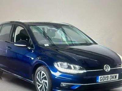 Used VW Golf VII Match 115 HP (84 kW) 2019 Blue Hatchback
