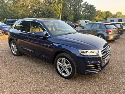 Used Audi Q5 S-Line 190 HP (139 kW) 2017 Blue SUV