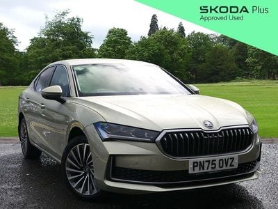 Yellow New 2025 Skoda Superb LAURIN & KLEMENT Hatchback | £41,995 (Expensive)