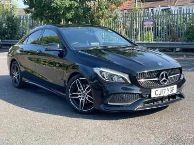 Used Mercedes CLA180 AMG line 2017 Black Coupe