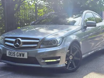 Begagnad Mercedes C250 Sport Edition 2015 Silver Sportkupé