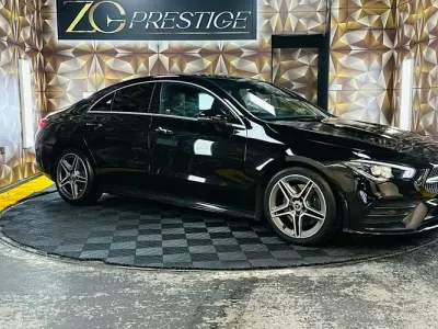 Used Mercedes CLA220 AMG line 190 HP (139 kW) 2019 Black Coupe