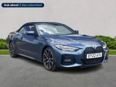Used BMW 420 M Sport 184 HP (135 kW) 2022 Blue Cabriolet