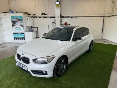 Begagnad BMW 116 Sport Line 116 HK (85 kW) 2016 Vit Halvkombi