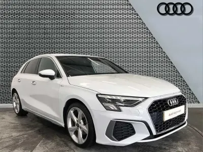 Used Audi A3 S-Line 108 HP (79 kW) 2023 White Sedan