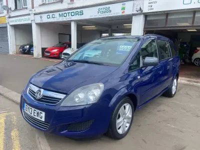 Used Vauxhall Zafira 2013 Blue MPV