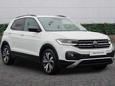 Pure white Used 2021 VW T-Cross Black Edition SUV | £13,961 (Fair price)