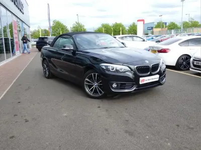 Używany BMW 218 Sport Line 134 KM (98 kW) 2020 Czarny Kabriolet