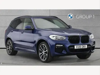 Used BMW X3 M Sport 187 HP (137 kW) 2018 Blue SUV