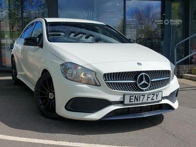 Used Mercedes A200 AMG line 136 HP (100 kW) 2017 White Hatchback