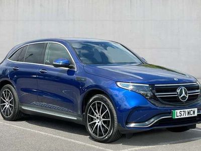 Brilliant blue metallic Used 2021 Mercedes EQC400 AMG line SUV | £29,980 (A bit pricey)