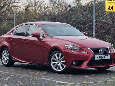 Red Used 2016 Lexus IS300h Executive Line Sedan | £11,495 (Fair price)