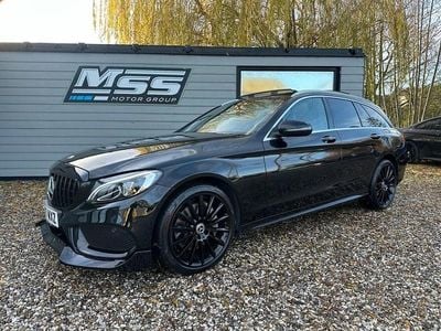 Black Used 2017 Mercedes C250 AMG Line Premium Plus Estate | £15,695 (Fair price)