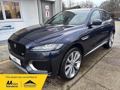 Used Jaguar F-Pace S 300 HP (220 kW) 2017 Blue SUV