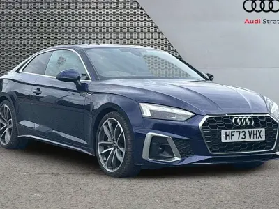 Used Audi A5 S-Line 204 HP (150 kW) 2023 Blue Coupe