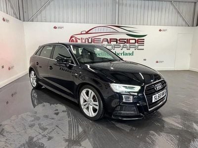 Used Audi A3 Sportback S-Line 150 HP (110 kW) 2018 Black Hatchback