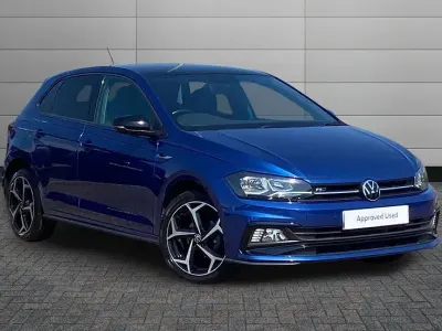 Used VW Polo R-line 95 HP (69 kW) 2021 Blue Hatchback